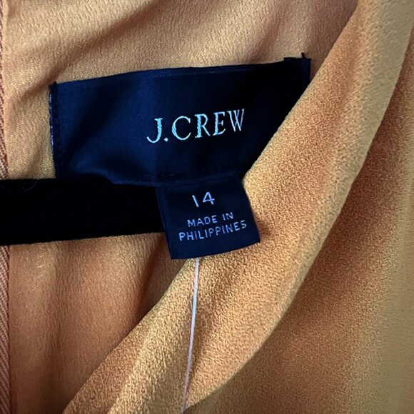 NWT NEW J crew Ruffle-front sheath dress in 365 crepe - Sz 14 - Picture 4 of 6